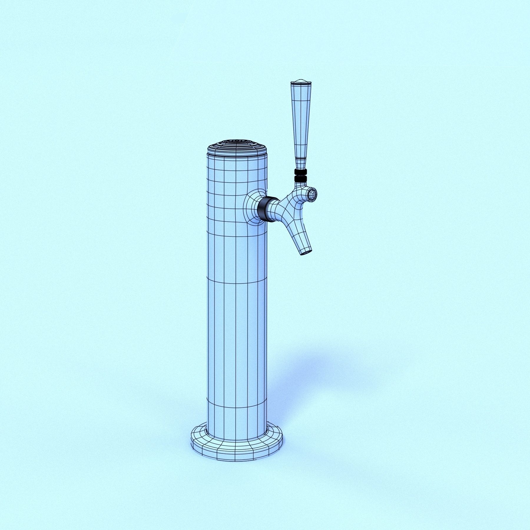 Beer Tower 3D model_7