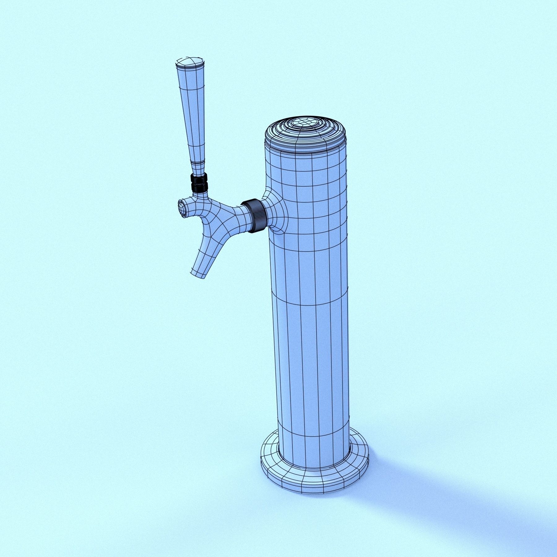 Beer Tower 3D model_4