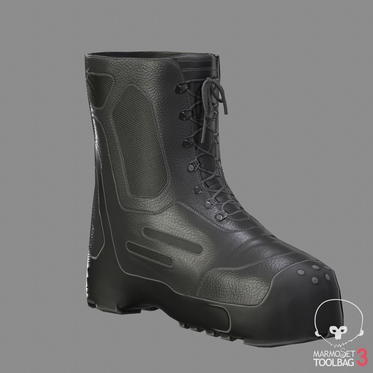 Tactical Boots VX500 Low-poly 3D model_12