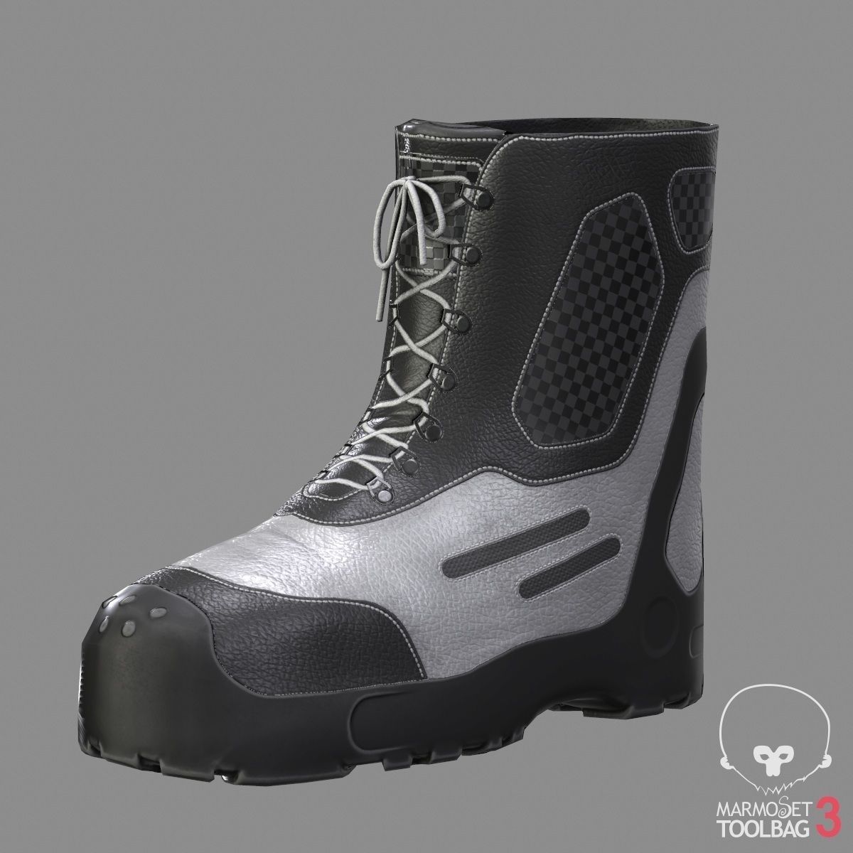 Tactical Boots VX500 Low-poly 3D model_7
