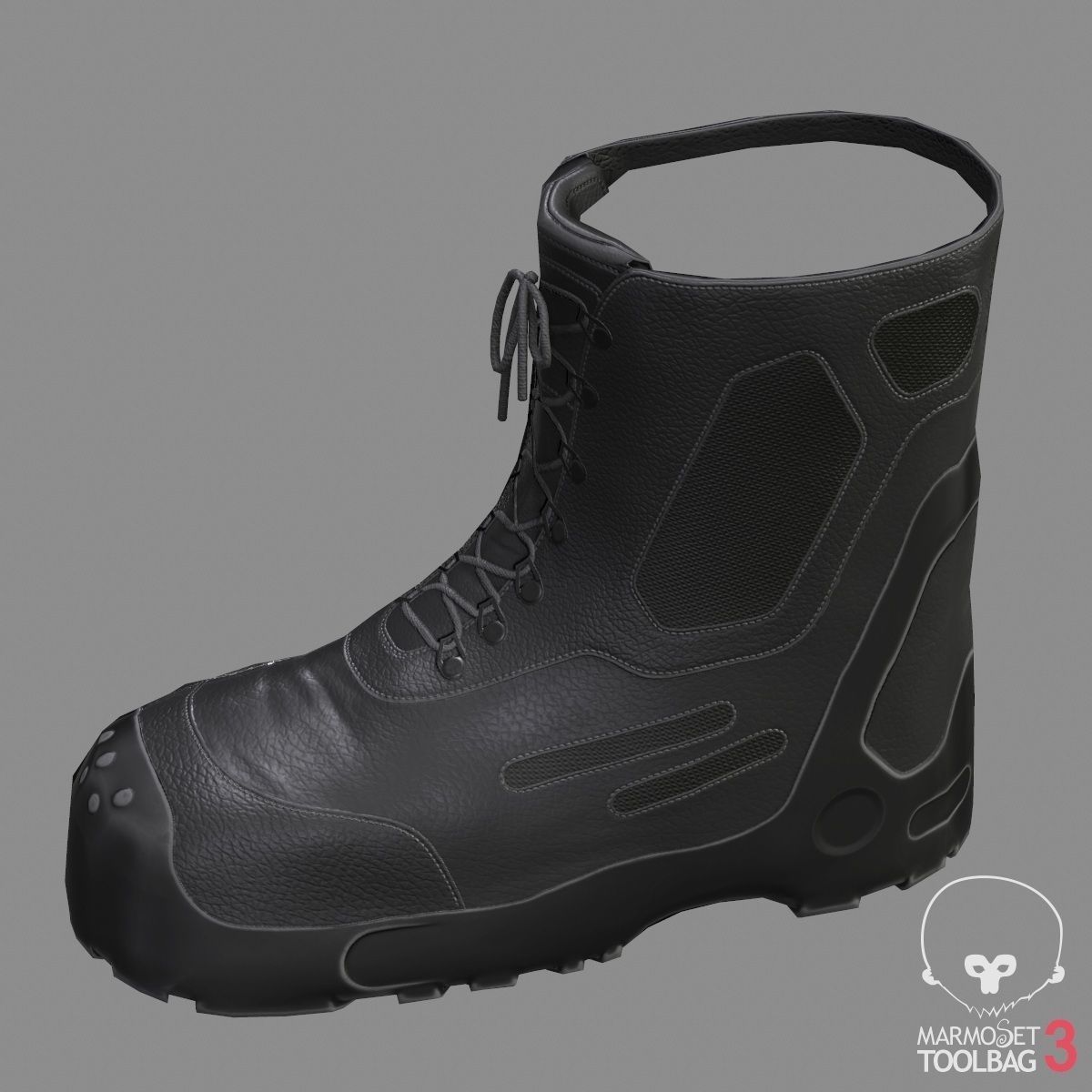 Tactical Boots VX500 Low-poly 3D model_16