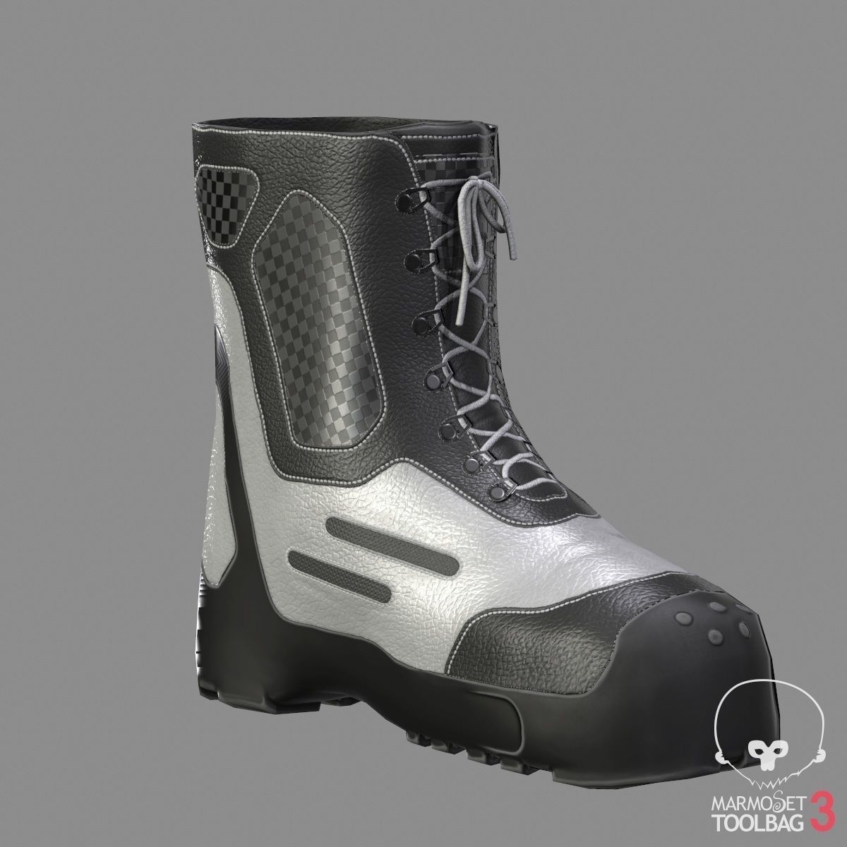 Tactical Boots VX500 Low-poly 3D model_8