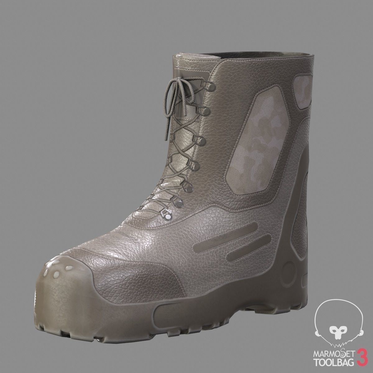 Tactical Boots VX500 Low-poly 3D model_19