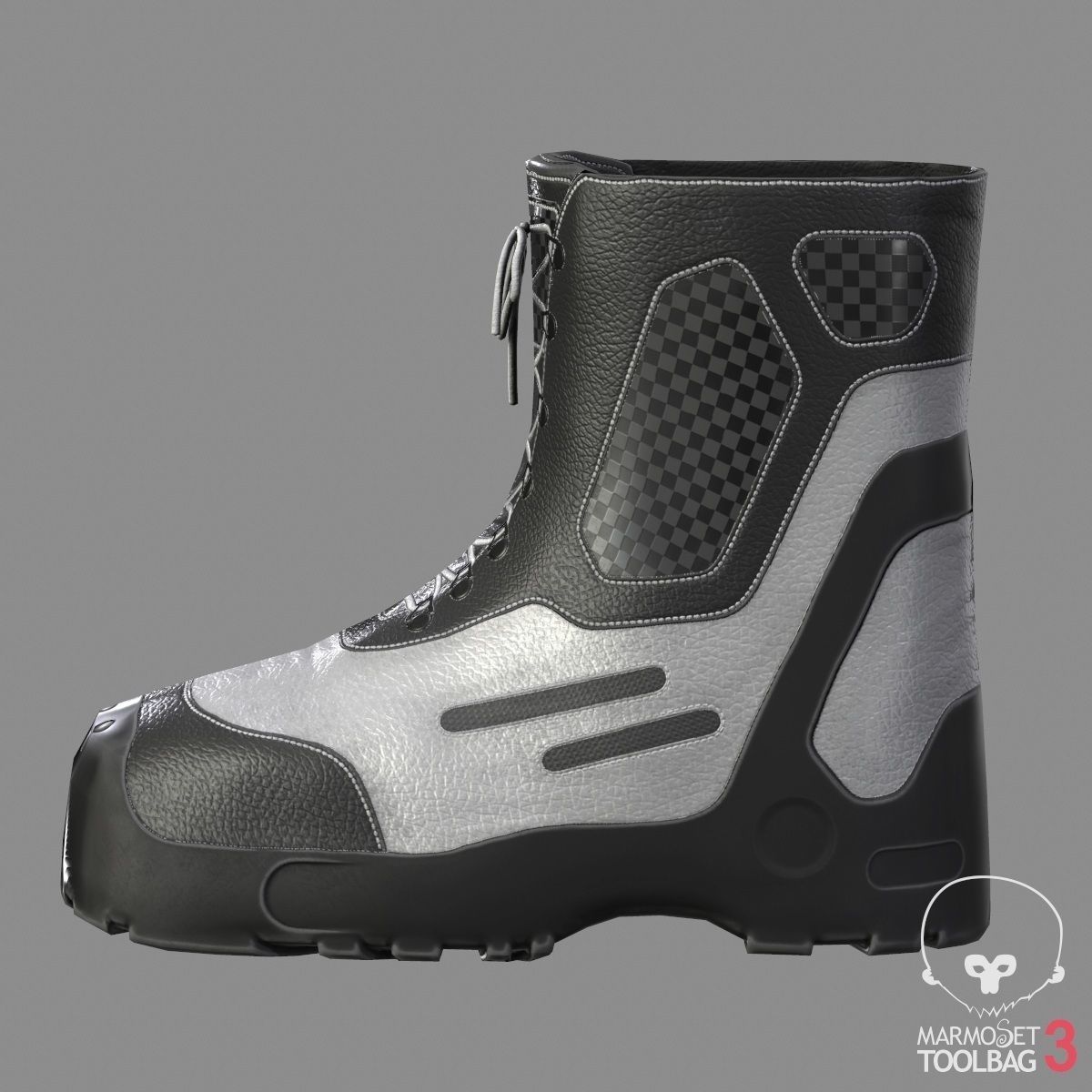 Tactical Boots VX500 Low-poly 3D model_6