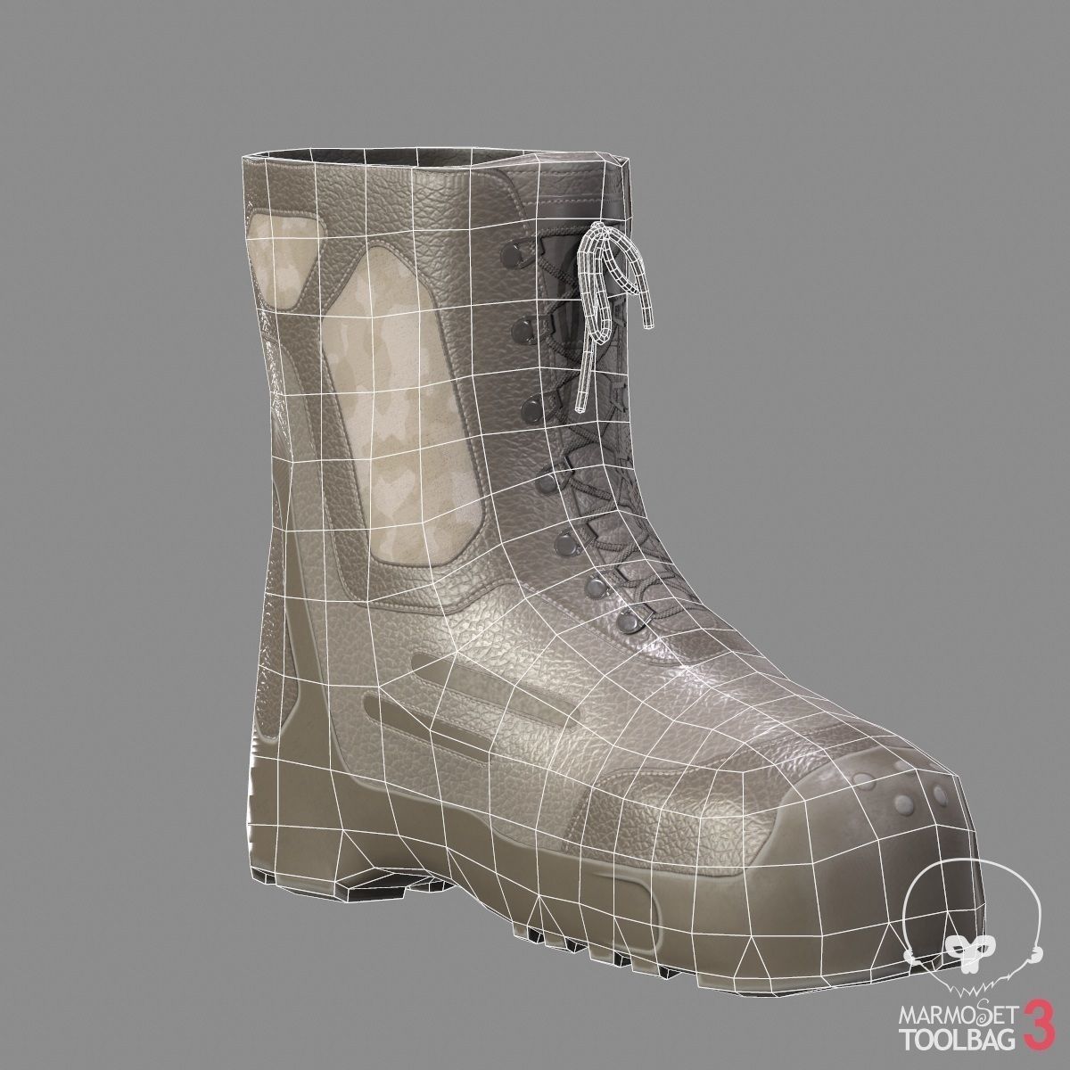 Tactical Boots VX500 Low-poly 3D model_22