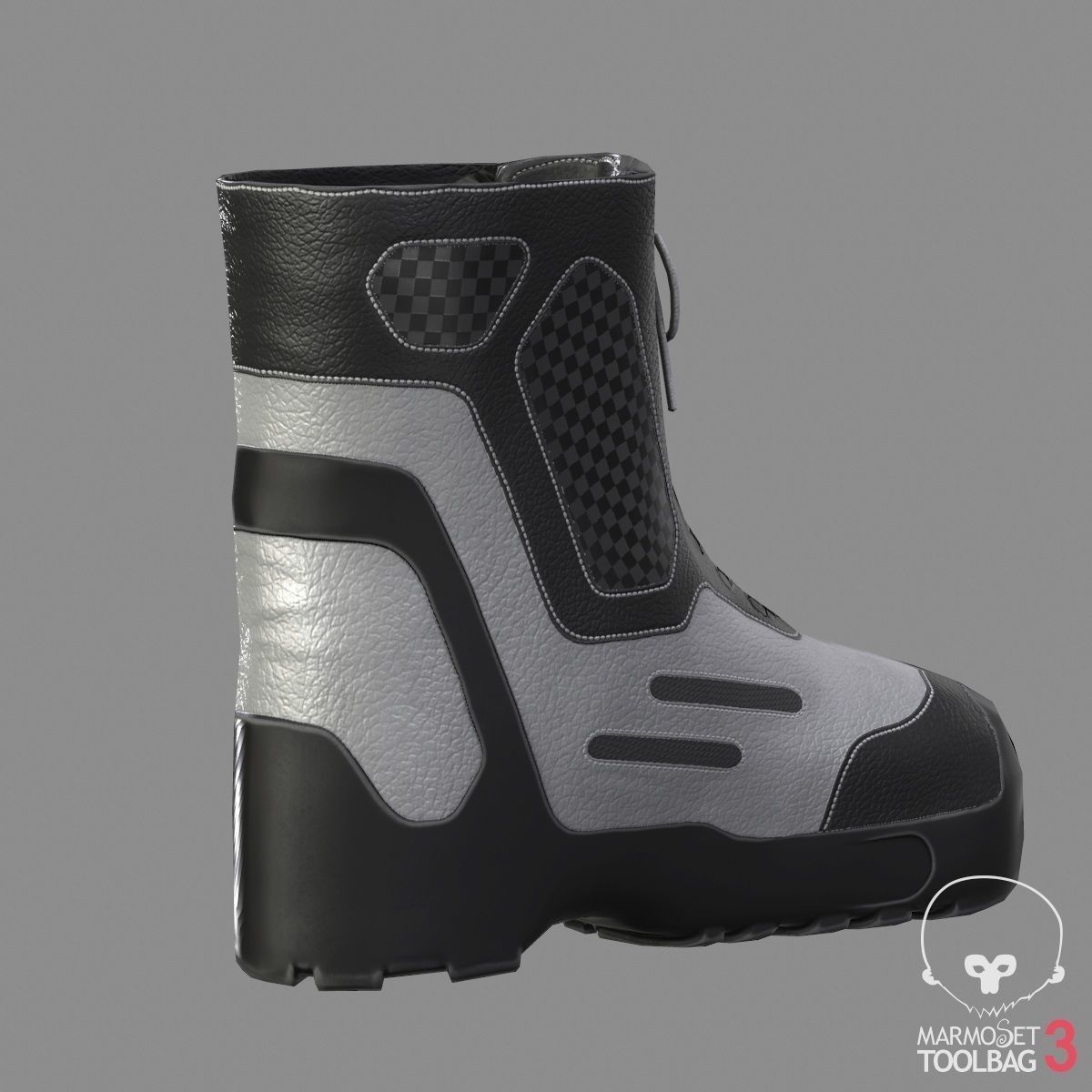 Tactical Boots VX500 Low-poly 3D model_9