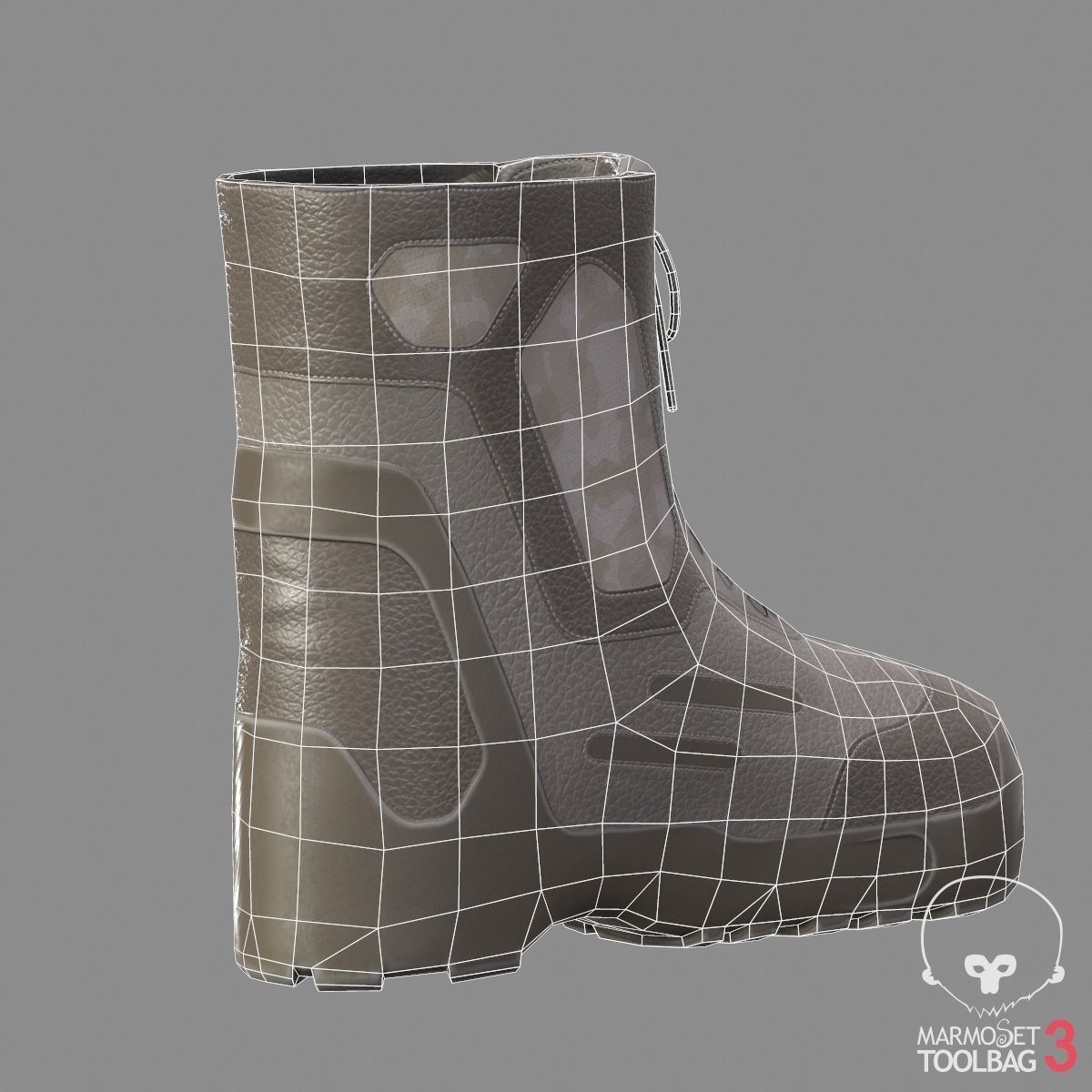 Tactical Boots VX500 Low-poly 3D model_24
