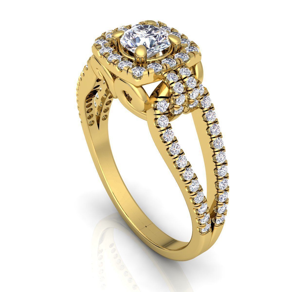 Vintage Ring  3D print model_9