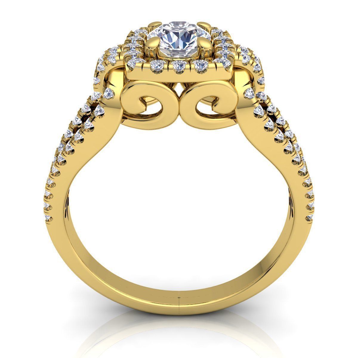 Vintage Ring  3D print model_3