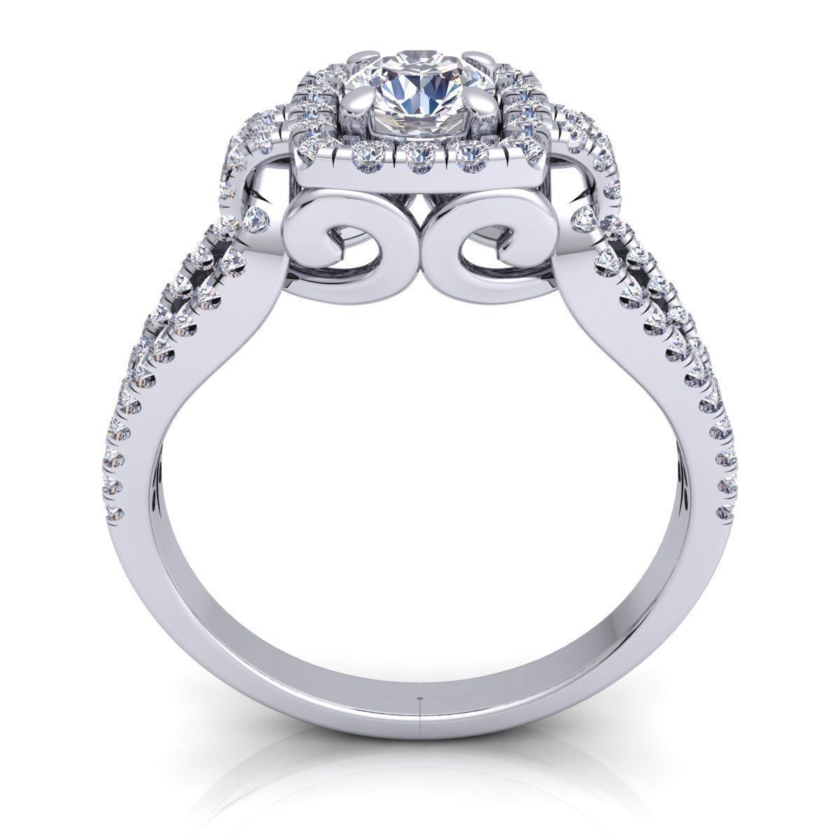 Vintage Ring  3D print model_5