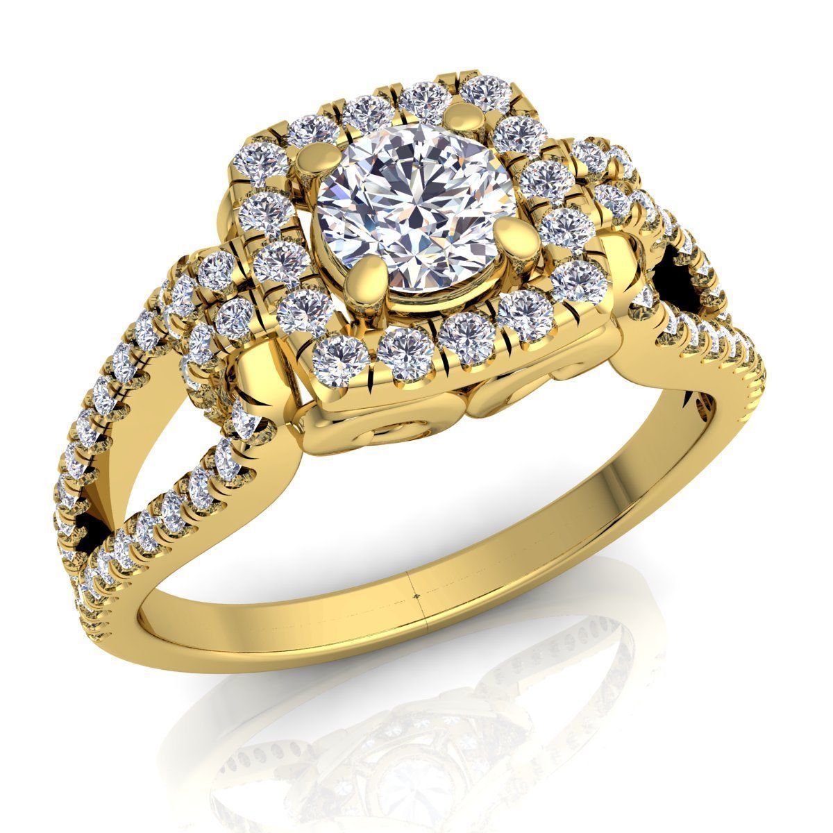 Vintage Ring  3D print model_1