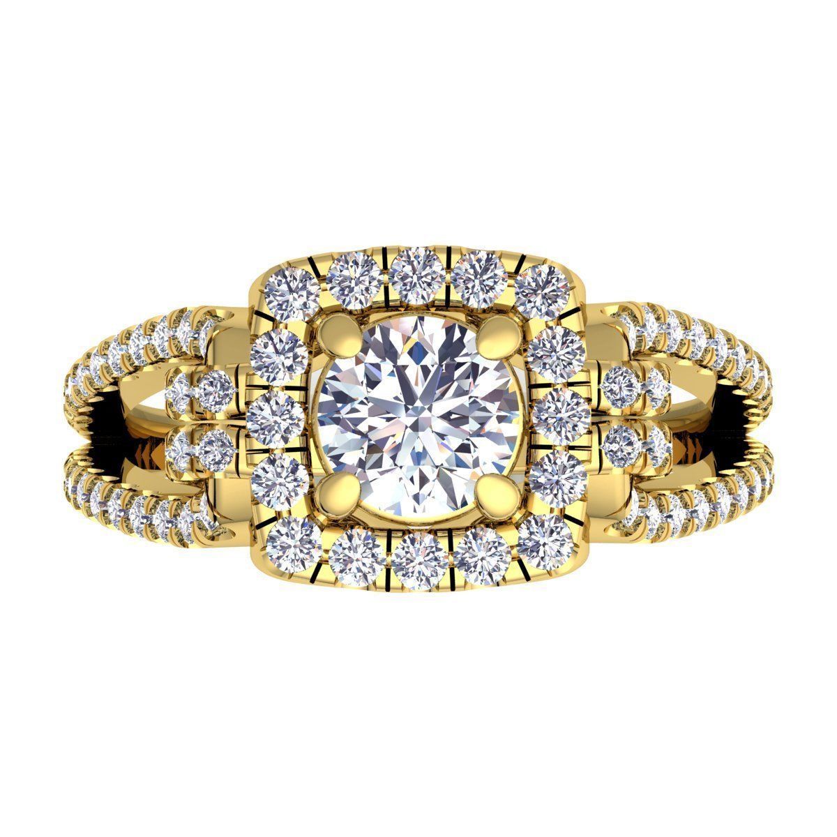 Vintage Ring  3D print model_6