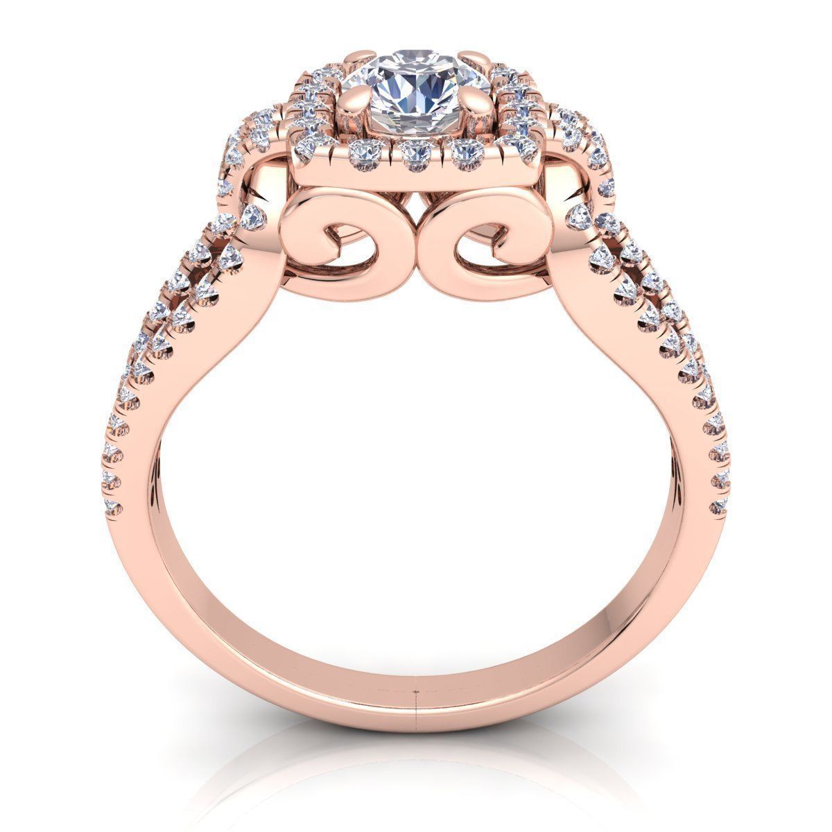 Vintage Ring  3D print model_4