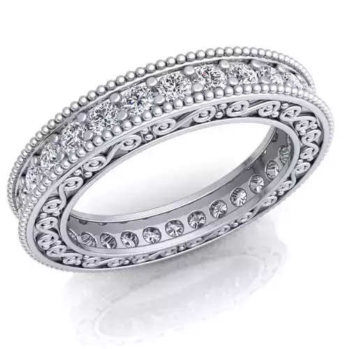 Fancy Woman Ring 3D print model
