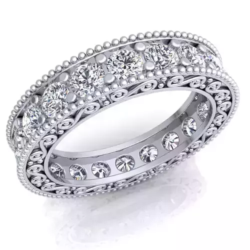 Fancy Woman Diamond Ring  3D print model