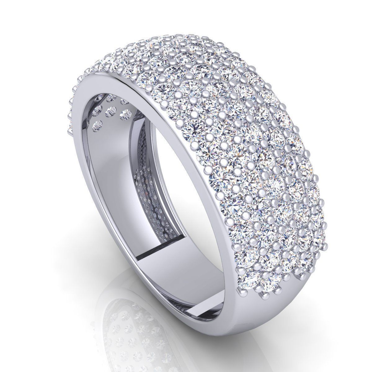 Fancy Engagement Ring  3D print model_11