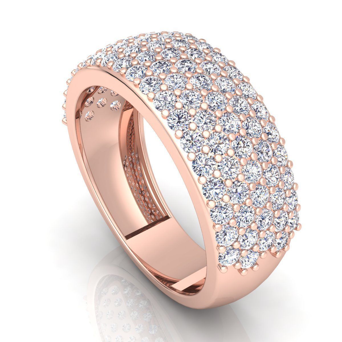 Fancy Engagement Ring  3D print model_10