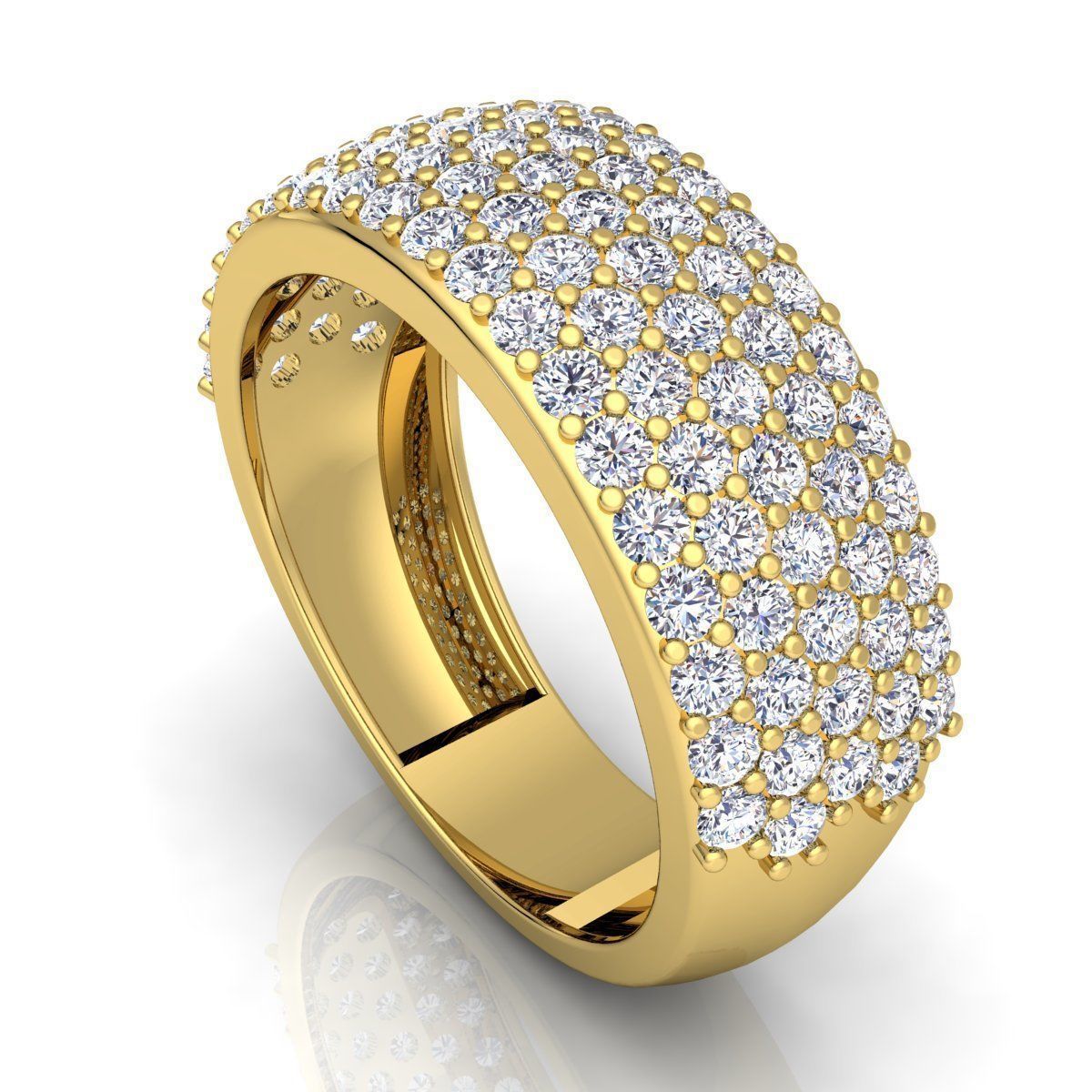 Fancy Engagement Ring  3D print model_9