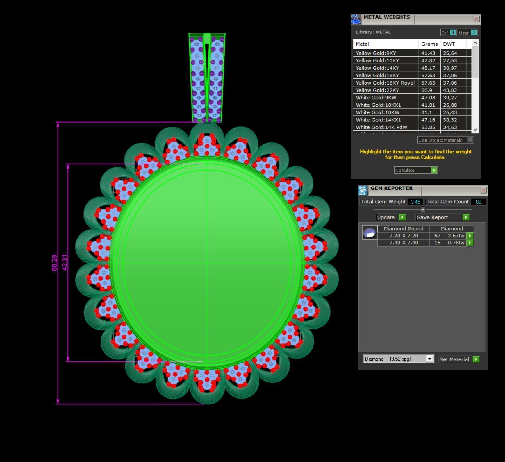 picture pendant chain STL 3D model_4