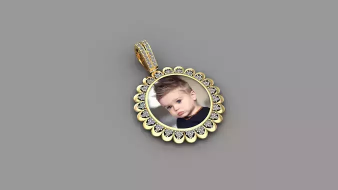 picture pendant chain STL