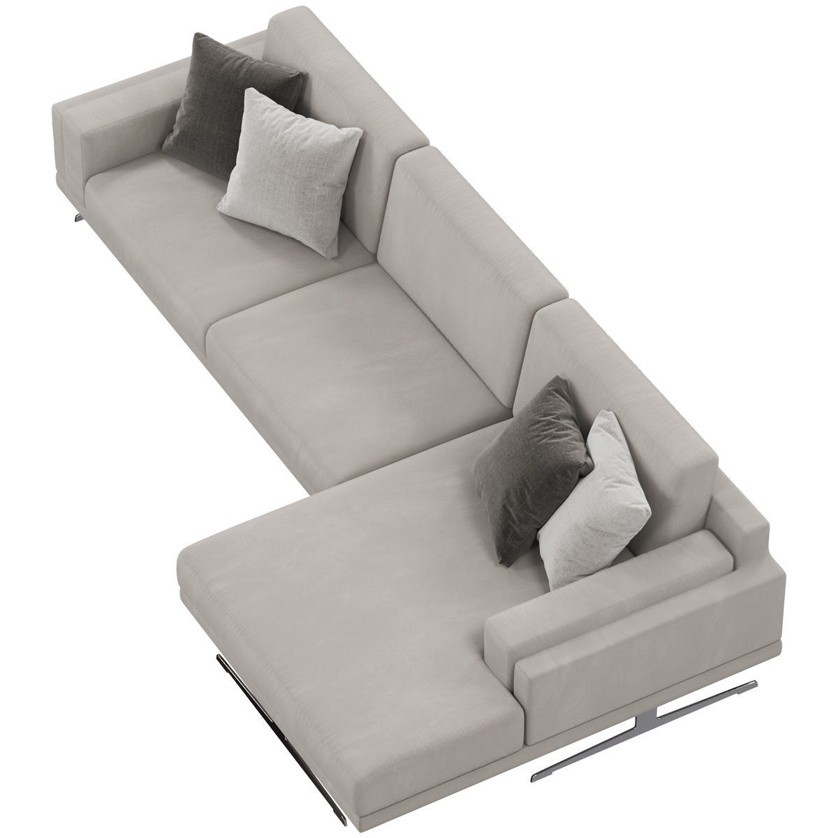Sofas set 7 sectional sofa with side table 3D model_16