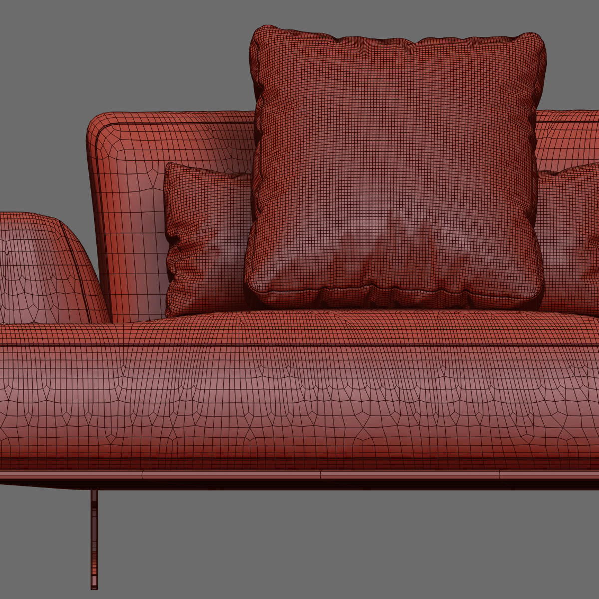 Sofas set 7 sectional sofa with side table 3D model_29