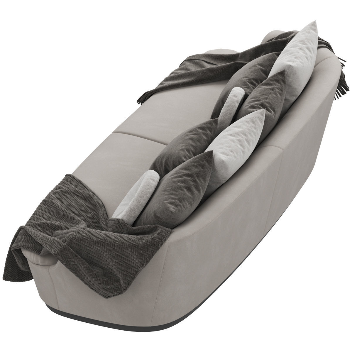 Sofas set 7 sectional sofa with side table 3D model_37