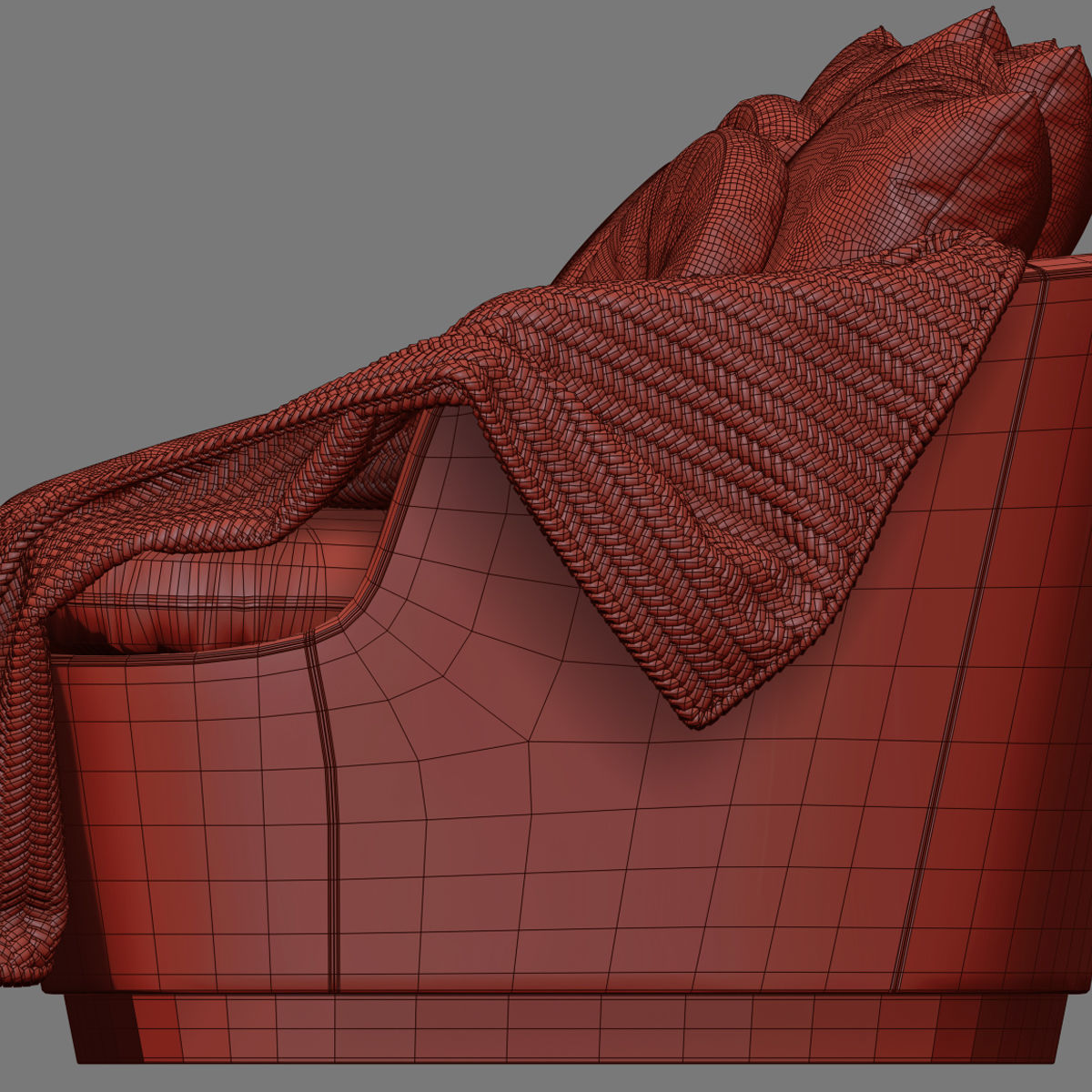 Sofas set 7 sectional sofa with side table 3D model_41