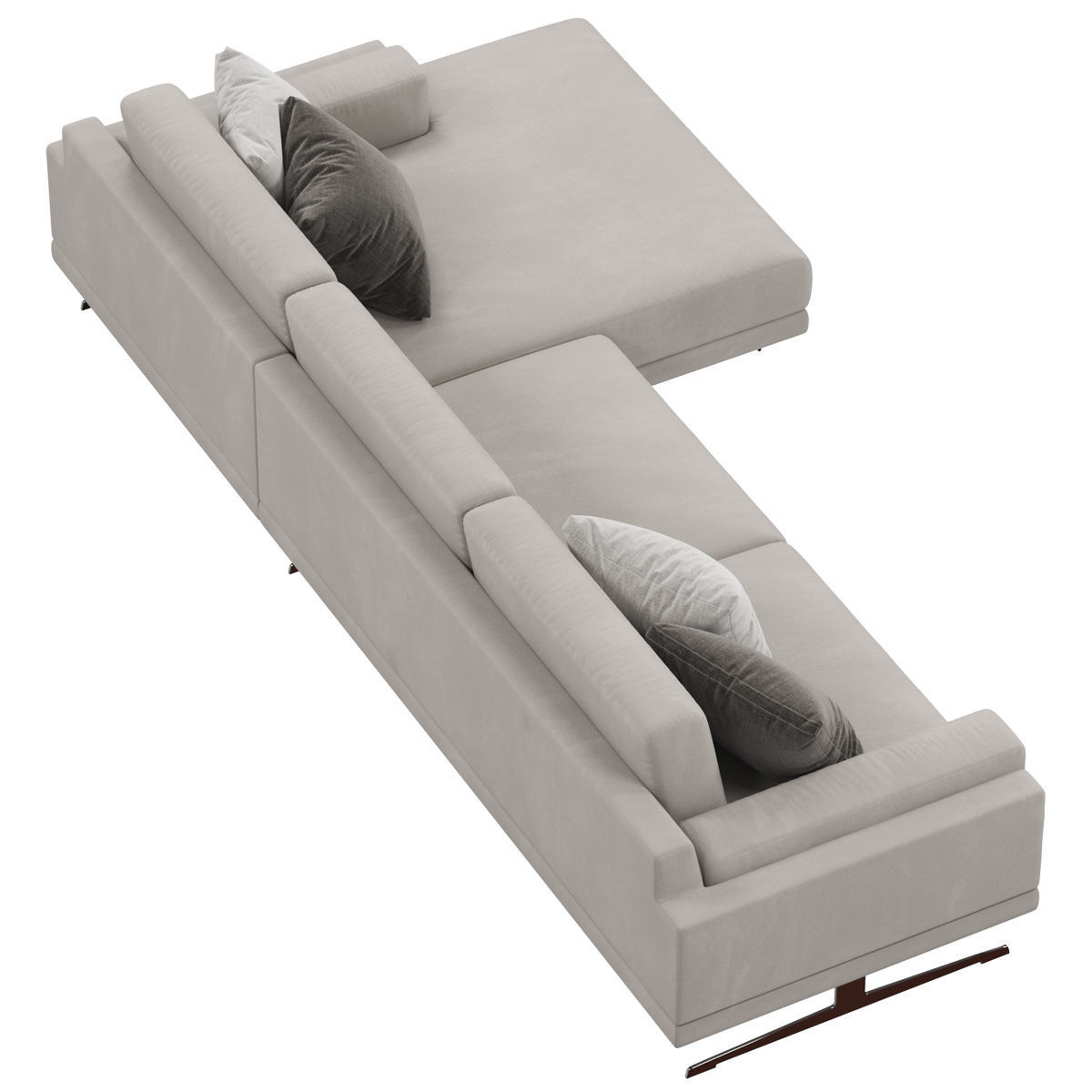 Sofas set 7 sectional sofa with side table 3D model_13