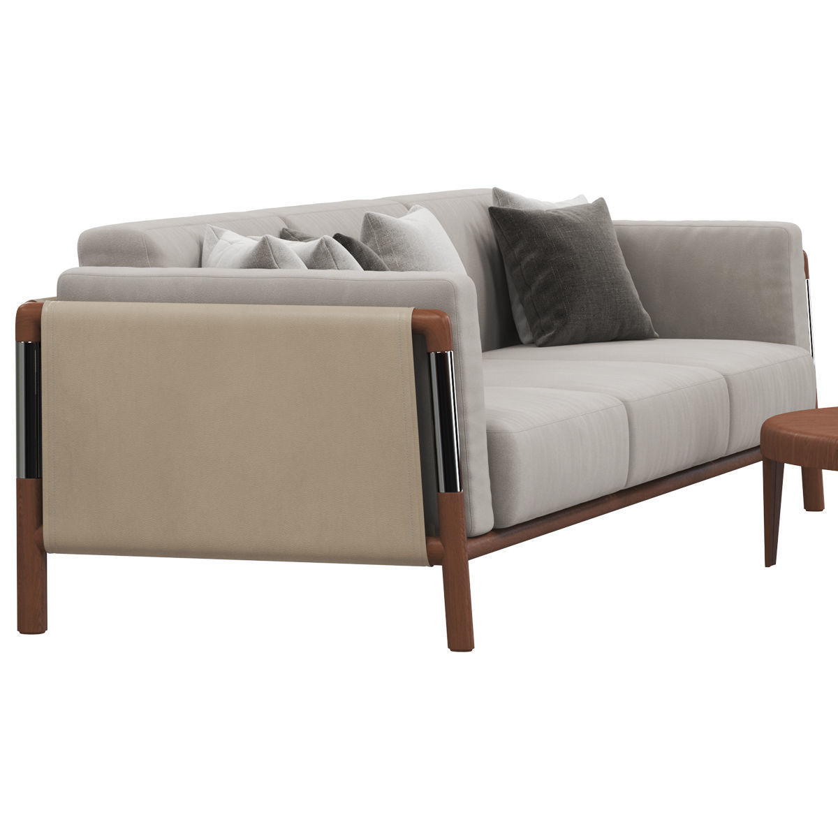 Sofas set 7 sectional sofa with side table 3D model_19