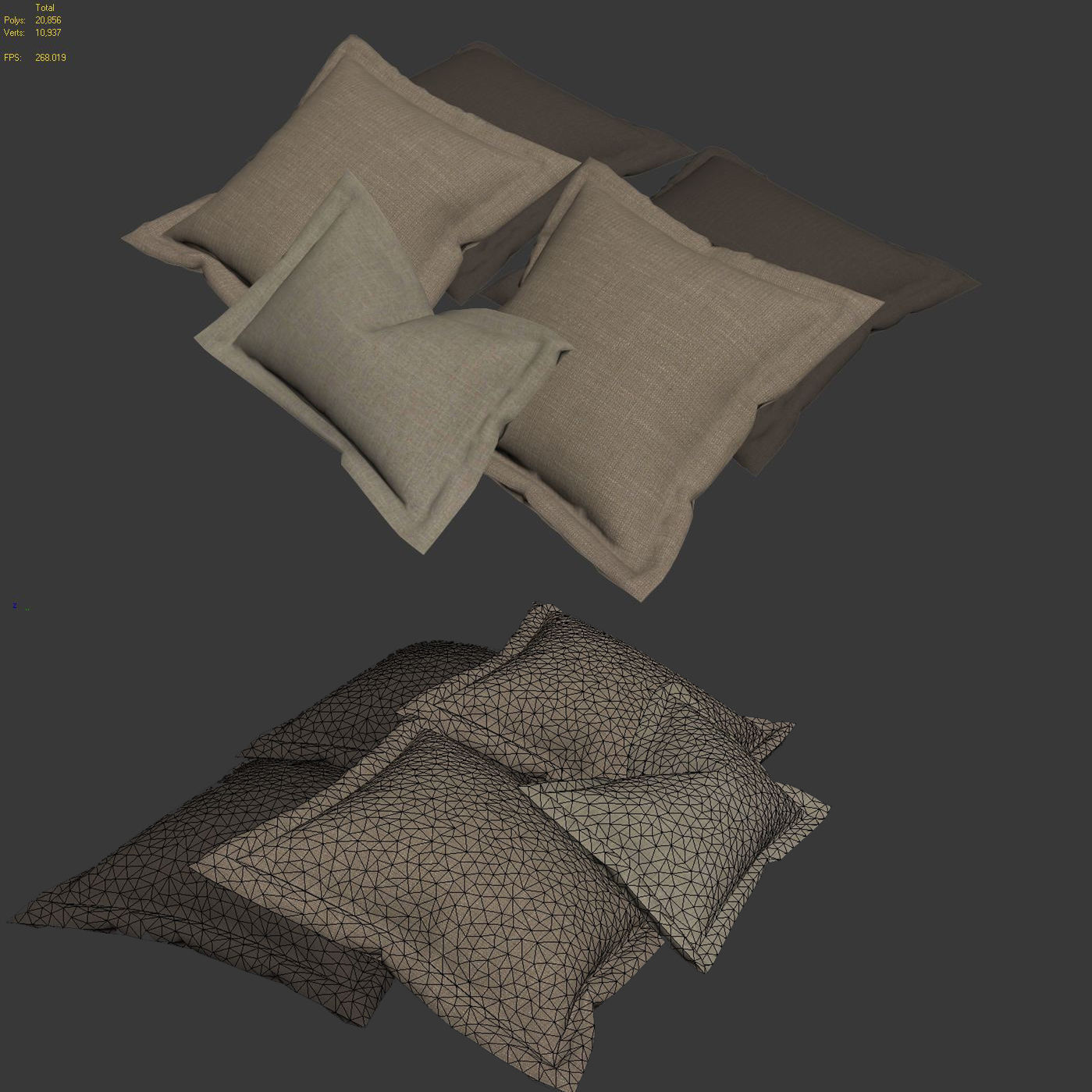 Pillows collection 90 3D model_6