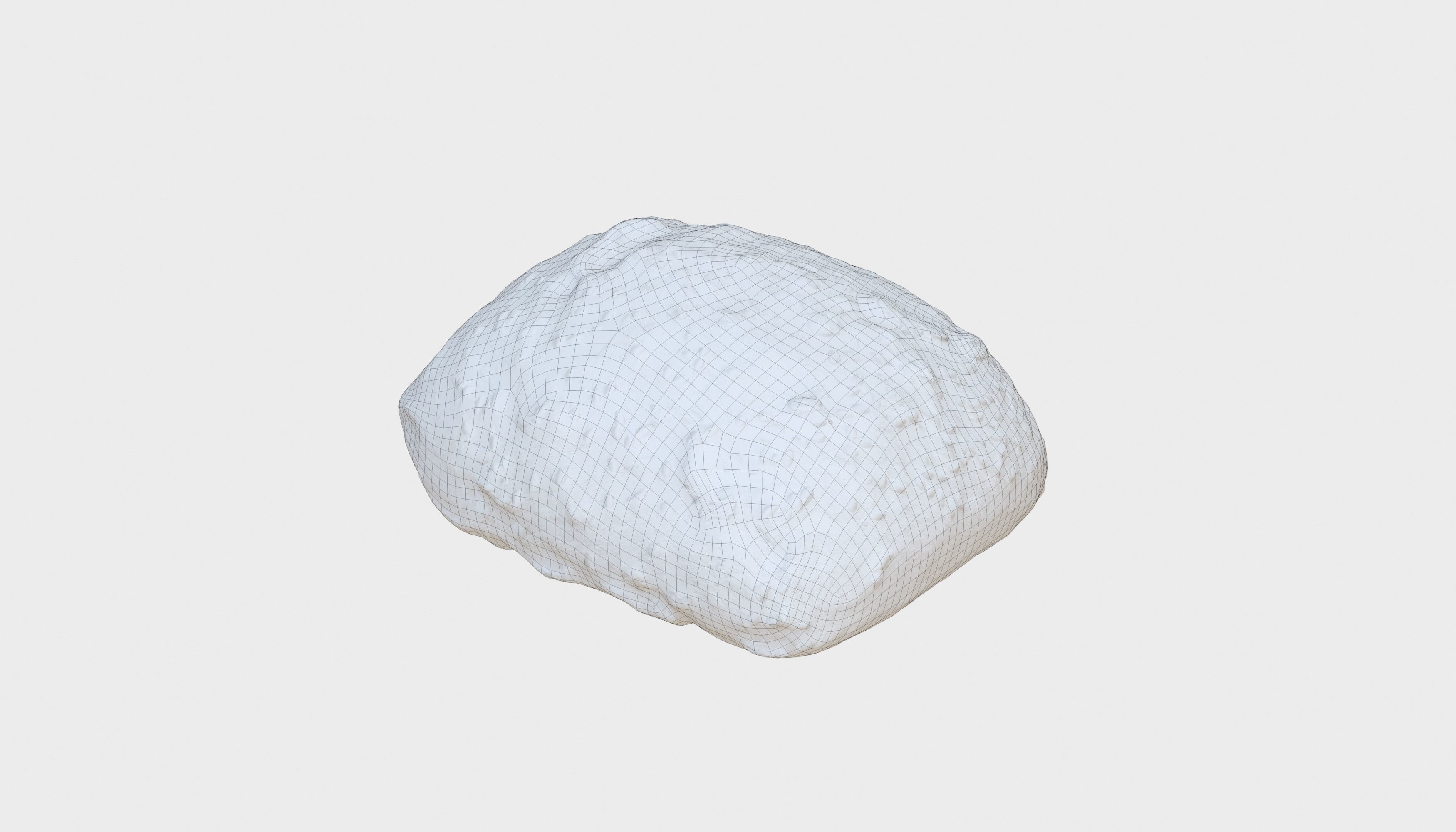 Bread Multigrain Roll Photoscan Low-poly 3D model_12