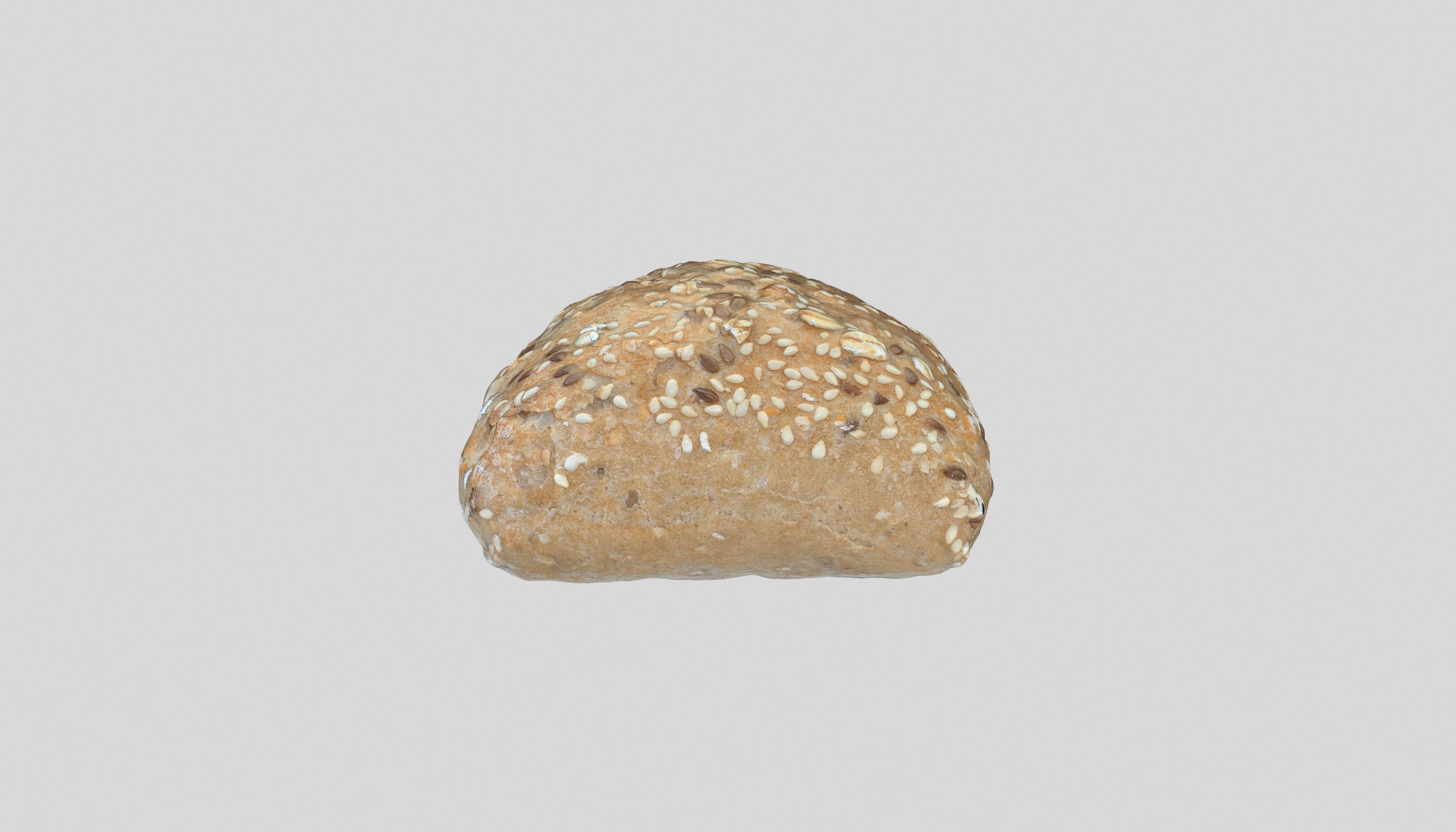 Bread Multigrain Roll Photoscan Low-poly 3D model_8