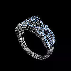 ring115 gold ring with diamonds