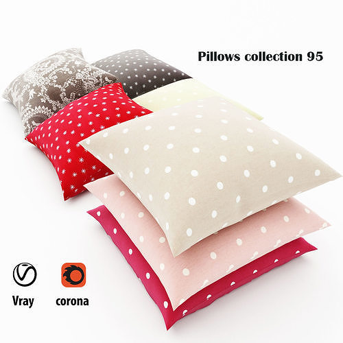 Pillows collection 95 3D model
