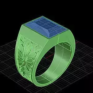 ring119 gold ring with topaz stone