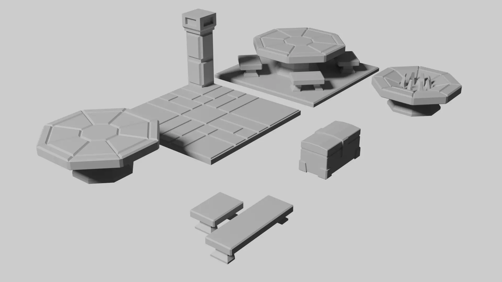 Dwarven Fort Accents 3D print model