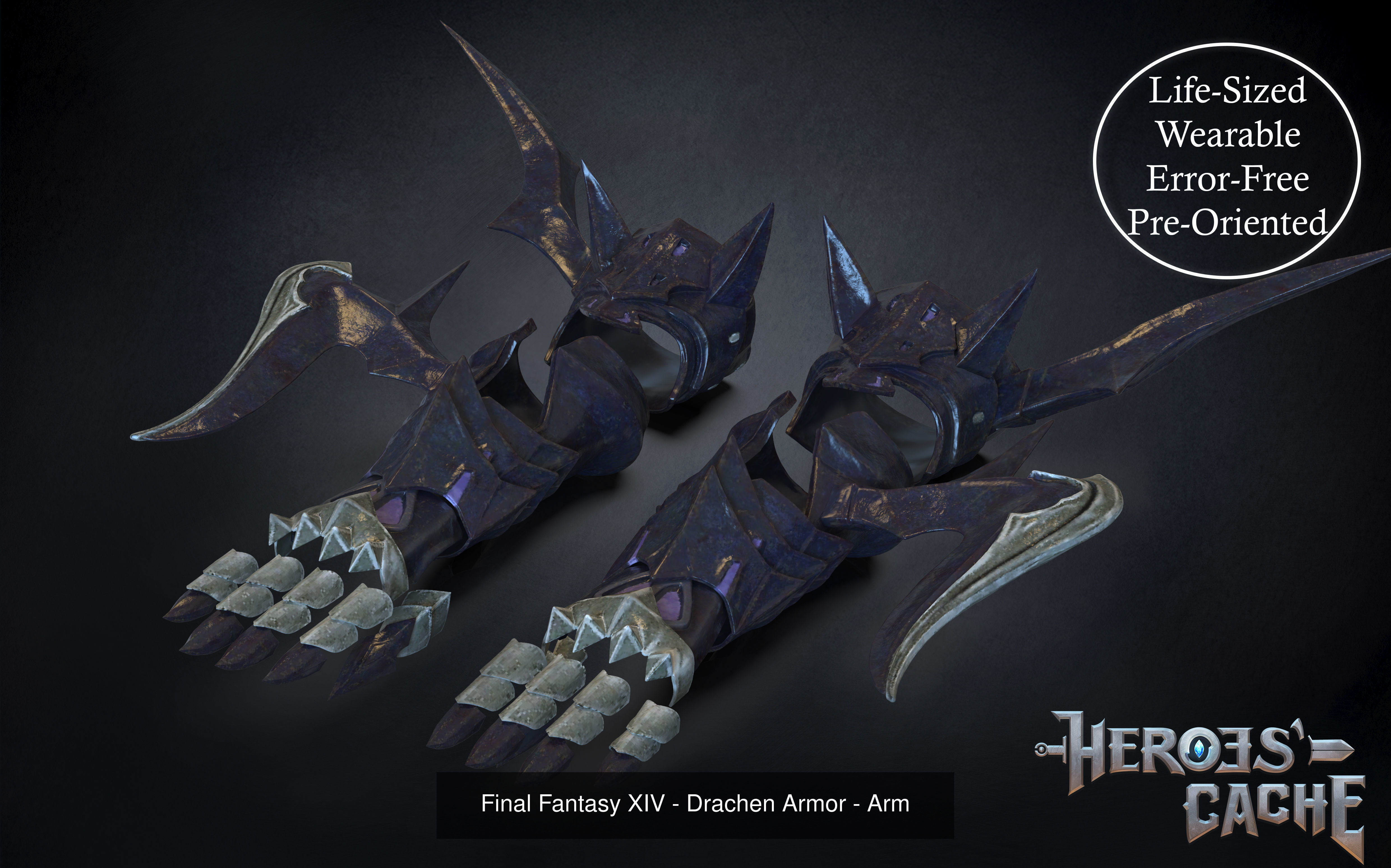 Final Fantasy XIV - Drachen Full Set plus Gae Bolg 3D Model Collection_5