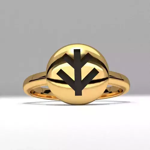 new fashion round symbol jewelry ring 3d printable
