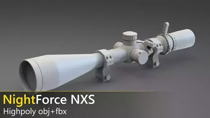 NightForce NSX - highpoly 3D model