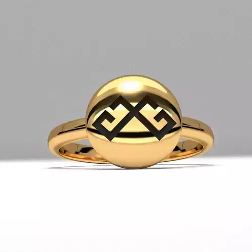 new fashion round etnic symbol jewelry ring printable