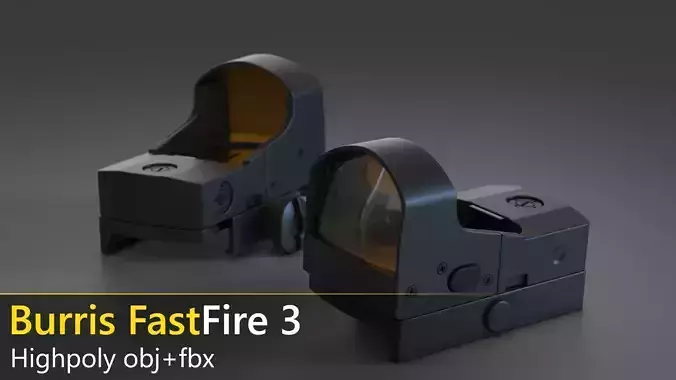 Fastfire 3 Red Dot Sight - highpoly