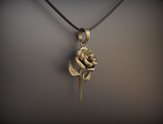 Rose pendant  3D print model