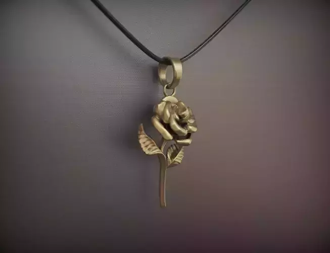 Rose pendant  3D print model