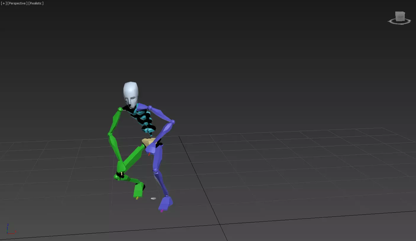 snoopy 2 skeleton in motion 3D model_0