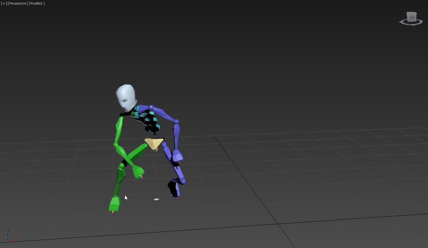 snoopy 2 skeleton in motion 3D model_2