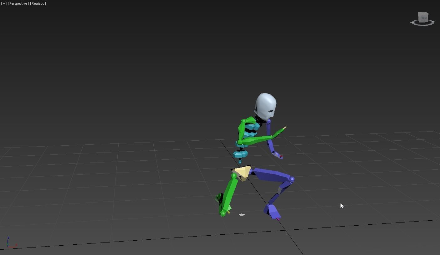 snoopy 2 skeleton in motion 3D model_13