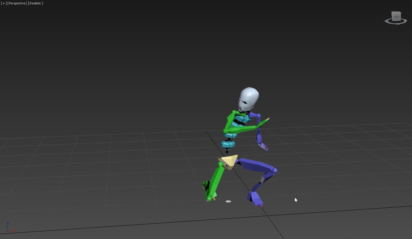 snoopy 2 skeleton in motion 3D model_12