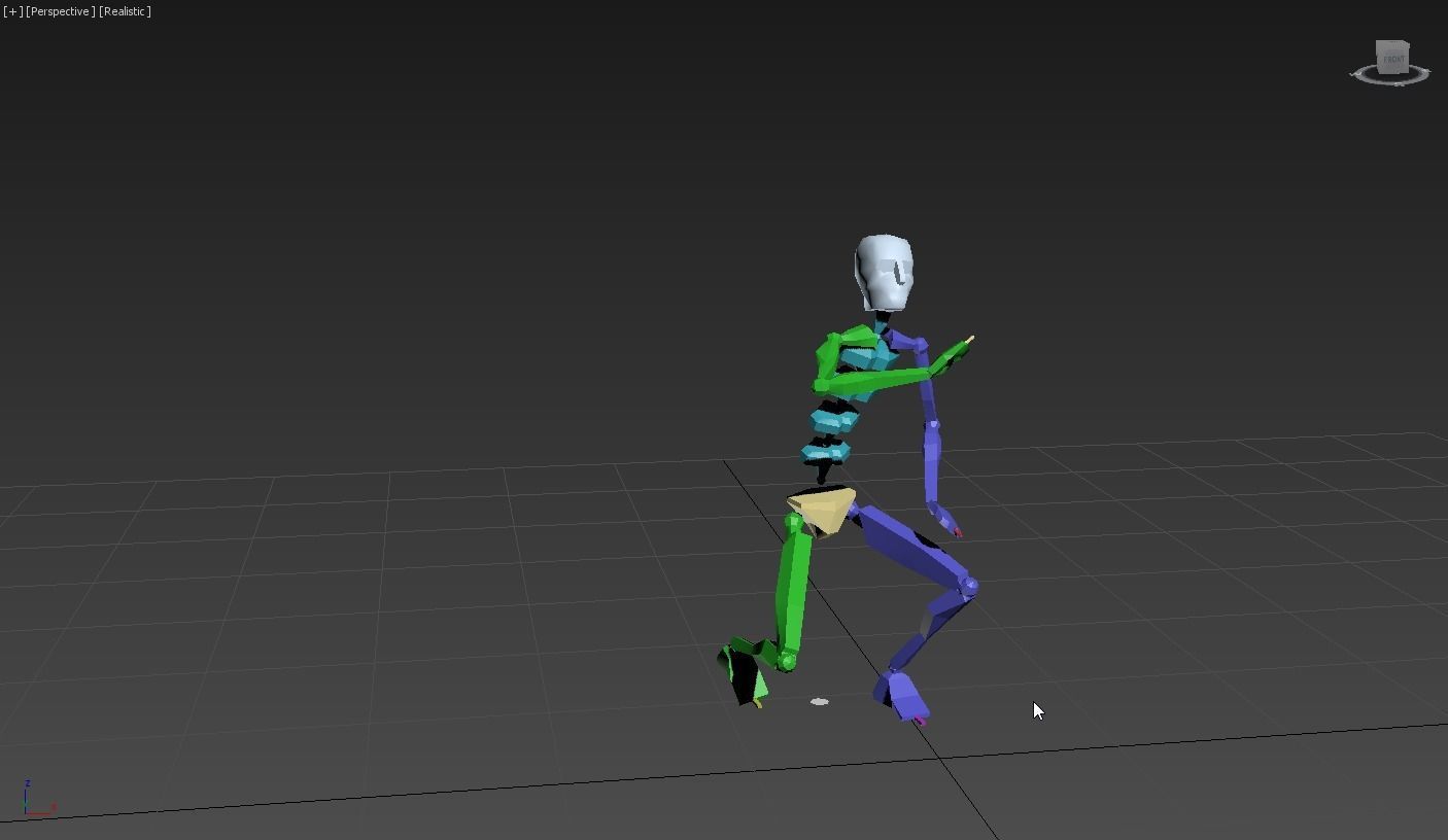 snoopy 2 skeleton in motion 3D model_11