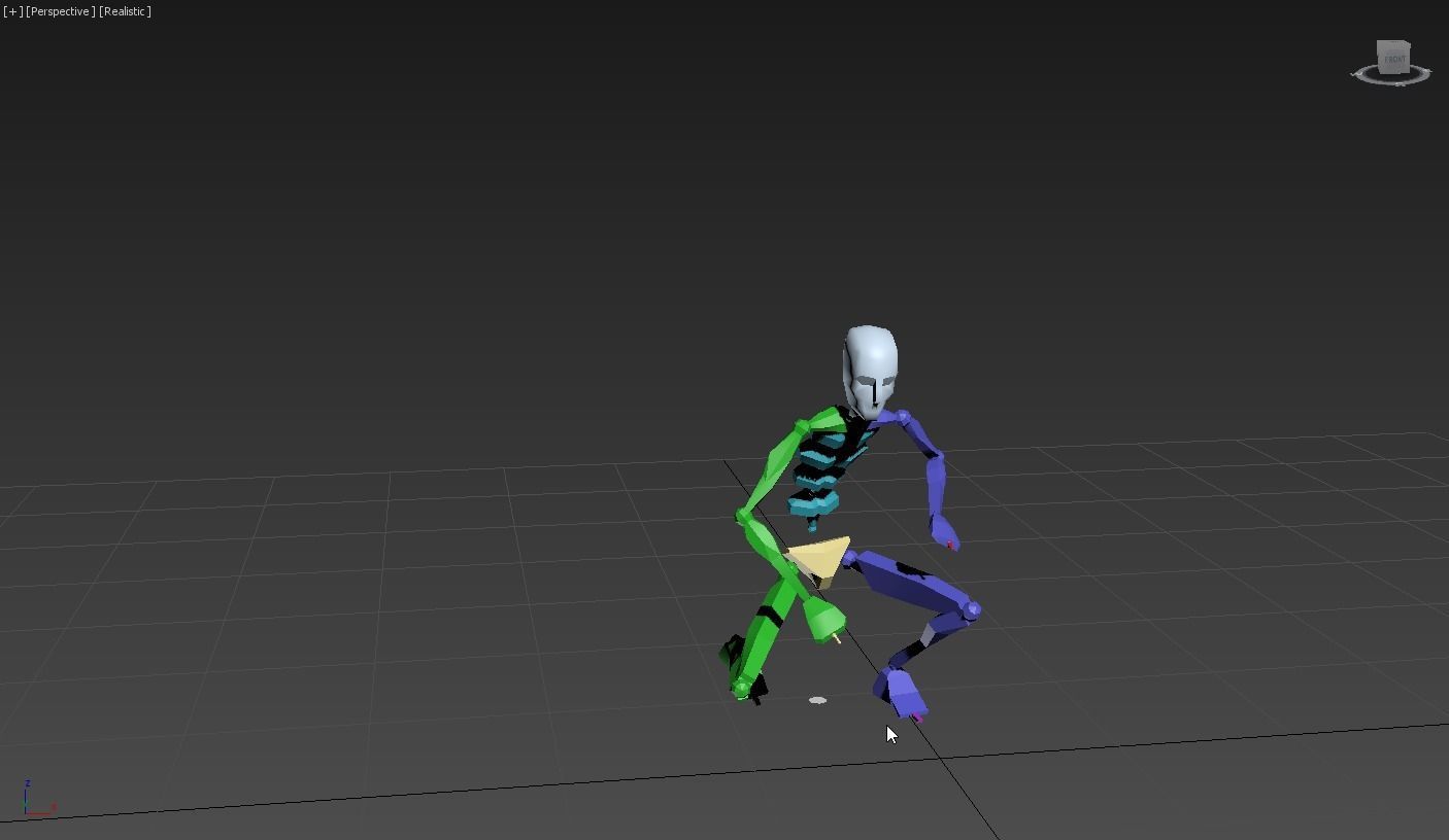 snoopy 2 skeleton in motion 3D model_10